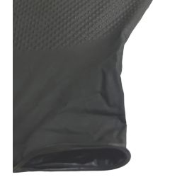 Site SDG310 Nitrile Powder-Free Disposable Grip Gloves Black Medium 50 Pack