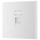 British General 900 Series RJ45 Ethernet Socket White with White Inserts