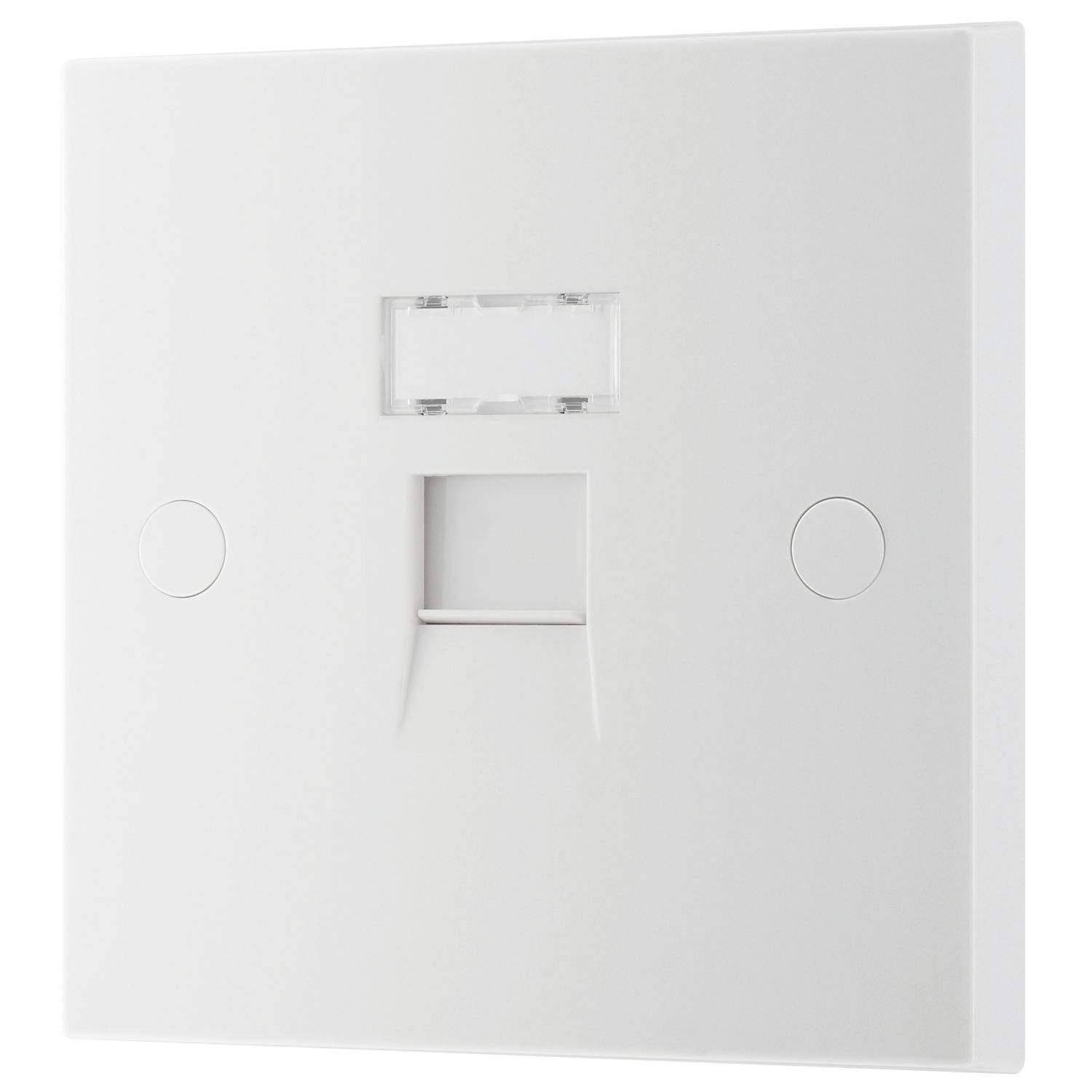 British General 900 Series 1-Gang RJ45 Ethernet Socket White (288XF)