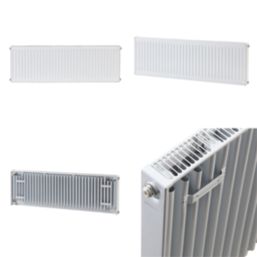 Flomasta 400mm x 1200mm 2741BTU White Type 11 Convector Radiator