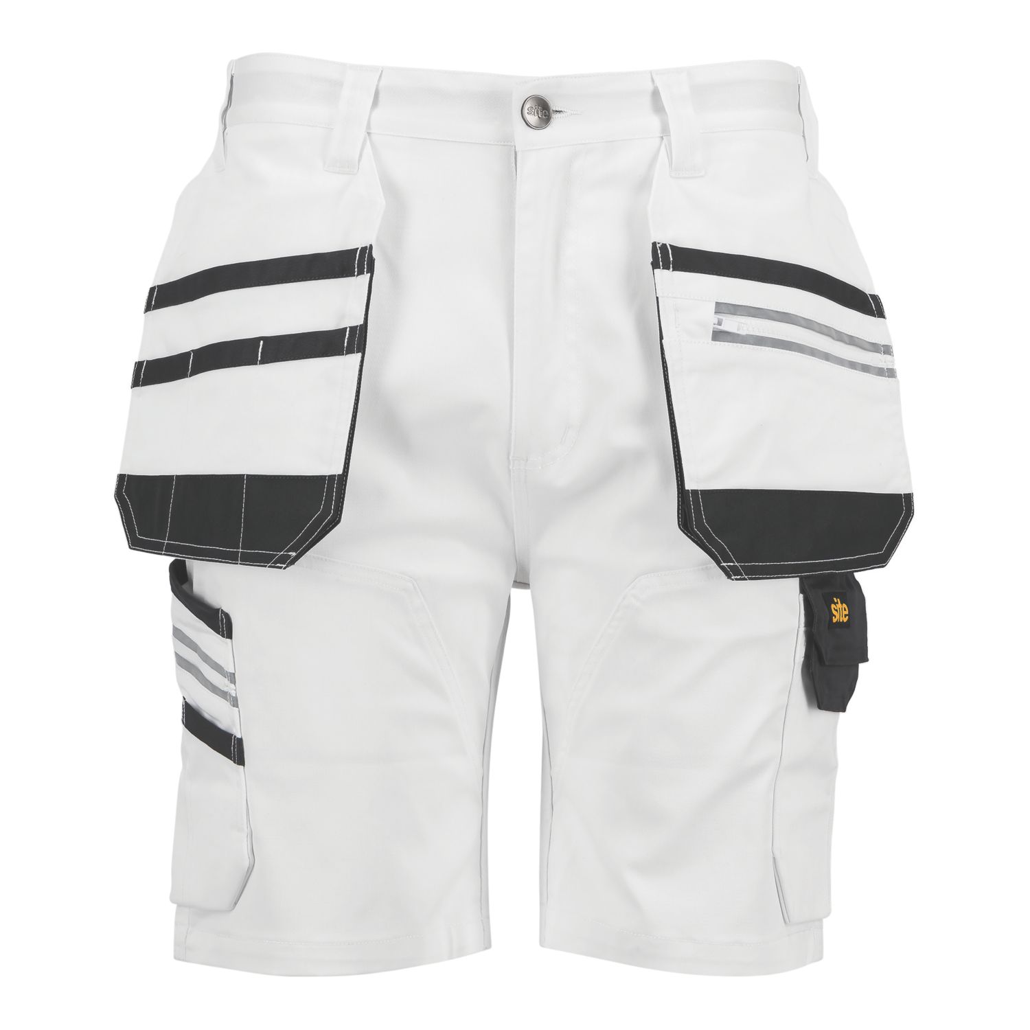 Site Kirksey Shorts White/Grey 34" W (288YV)