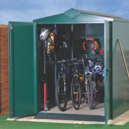 Asgard Centurion Plus 5' x 11' (Nominal) Apex Metal Shed Green