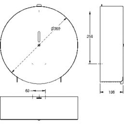 Jumbo Toilet Roll Holder Stainless Steel