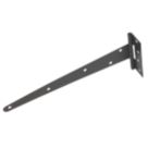 Black Powder-Coated Medium Duty Tee Hinges 305mm 2 Pack