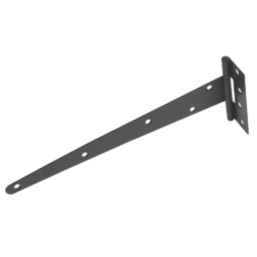 Black Powder-Coated Medium Duty Tee Hinges 305mm 2 Pack