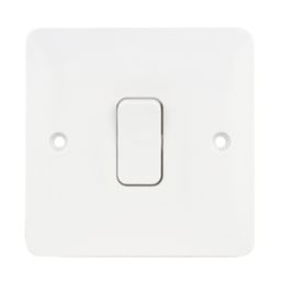 Hager Sollysta WMPS12  10AX 1-Gang 2-Way Light Switch  White