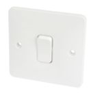 Hager Sollysta WMPS12  10AX 1-Gang 2-Way Light Switch  White
