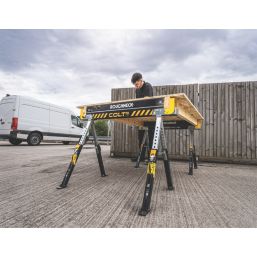 Roughneck Colt 600E Heavy Duty Height-Adjustable Sawhorse 895mm