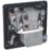 British General  13A Unswitched Metal Clad Passive RCD Fused Spur & Flex Outlet with Colour-Matched Inserts