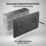 British General Nexus Metal 13A 2-Gang SP Switched Socket + 3.25A 65W 2-Outlet Type C USB Charger Matt Black with Black Inserts
