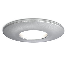 4lite  Fixed  Fire Rated Downlight Brushed Chrome 30 Pack