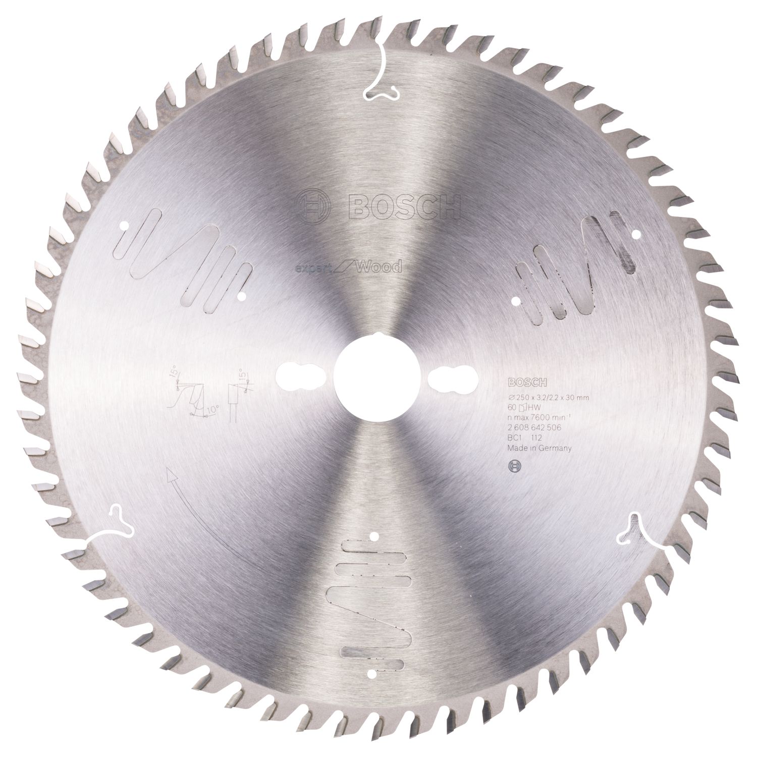 Bosch Expert Wood Circular Saw Blade 250mm x 30mm 60T (289KP)