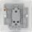 British General Nexus Metal 20A 16AX 1-Gang 2-Way Light Switch  Brushed Steel