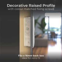 British General Nexus Metal 20A 16AX 1-Gang 2-Way Light Switch  Brushed Steel