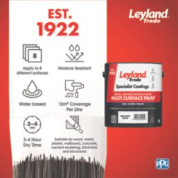 Leyland Trade 2.5Ltr Brilliant White Eggshell Emulsion Multi Surface Paint