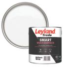 Leyland Trade 2.5Ltr Brilliant White Eggshell Emulsion Multi Surface Paint