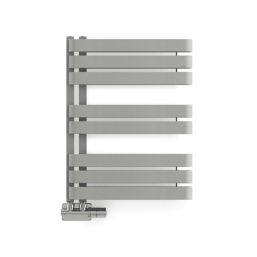 Terma 655mm x 500mm 1535BTU Grey / Silver Flat Designer Towel Radiator