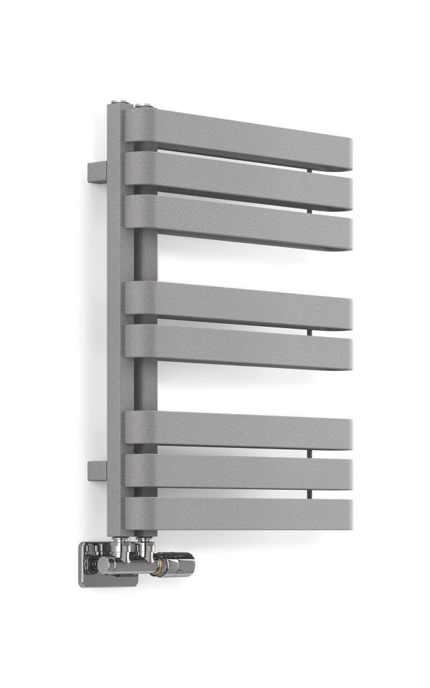 Terma Warp S Towel Rail 655mm x 500mm Grey / Silver 1535BTU - Screwfix