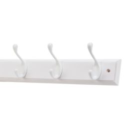 Essentials 8-Hook Rail White 910mm x 95mm