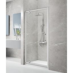 Triton Neo Eight Framed Rectangular Pivot Shower Door Chrome  900mm x 1900mm