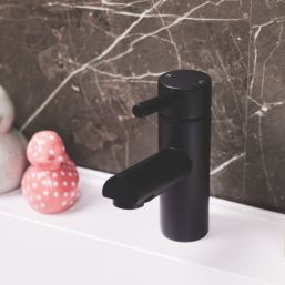 ETAL Juke Matt Black 150mm Cloakroom Lever Mono Basin Mixer Tap