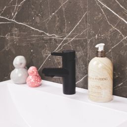 ETAL Juke Matt Black 150mm Cloakroom Lever Mono Basin Mixer Tap