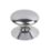 Essentials  Victorian Cabinet Door Knobs Polished Chrome 30mm 5 Pack
