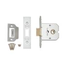 Eurospec Satin Chrome Flat Mortice Latch 65mm Case - 45mm Backset