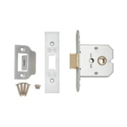 Eurospec Satin Chrome Flat Mortice Latch 65mm Case - 45mm Backset