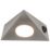 LAP  Triangular LED CCT Cabinet Downlight Satin Nickel 5W 400lm