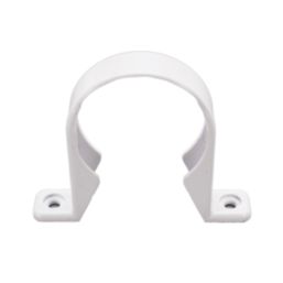 FloPlast Solvent Weld Pipe Clip White 50mm