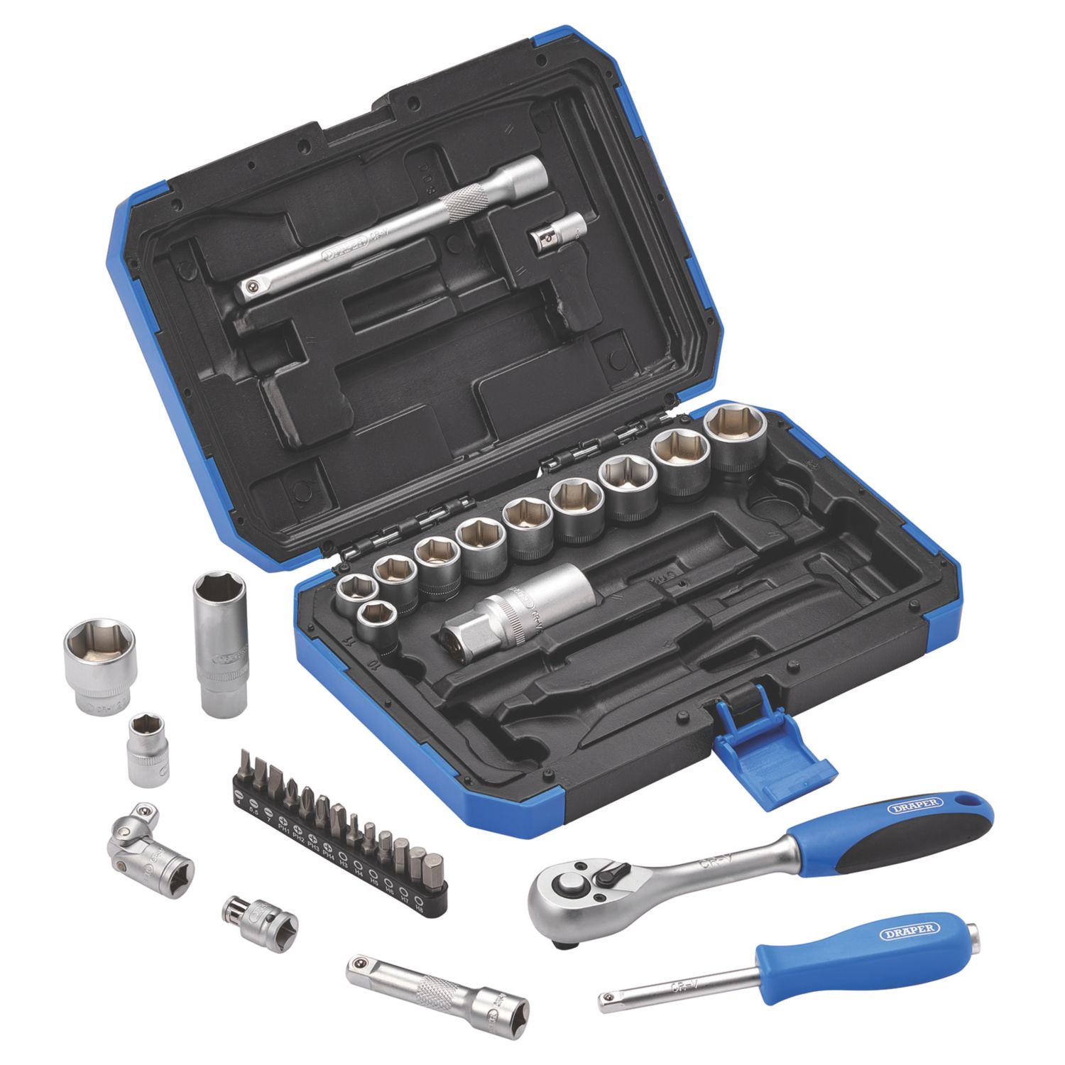 Draper Mixed Drive Metric Socket Set 34 Pieces (290CN)