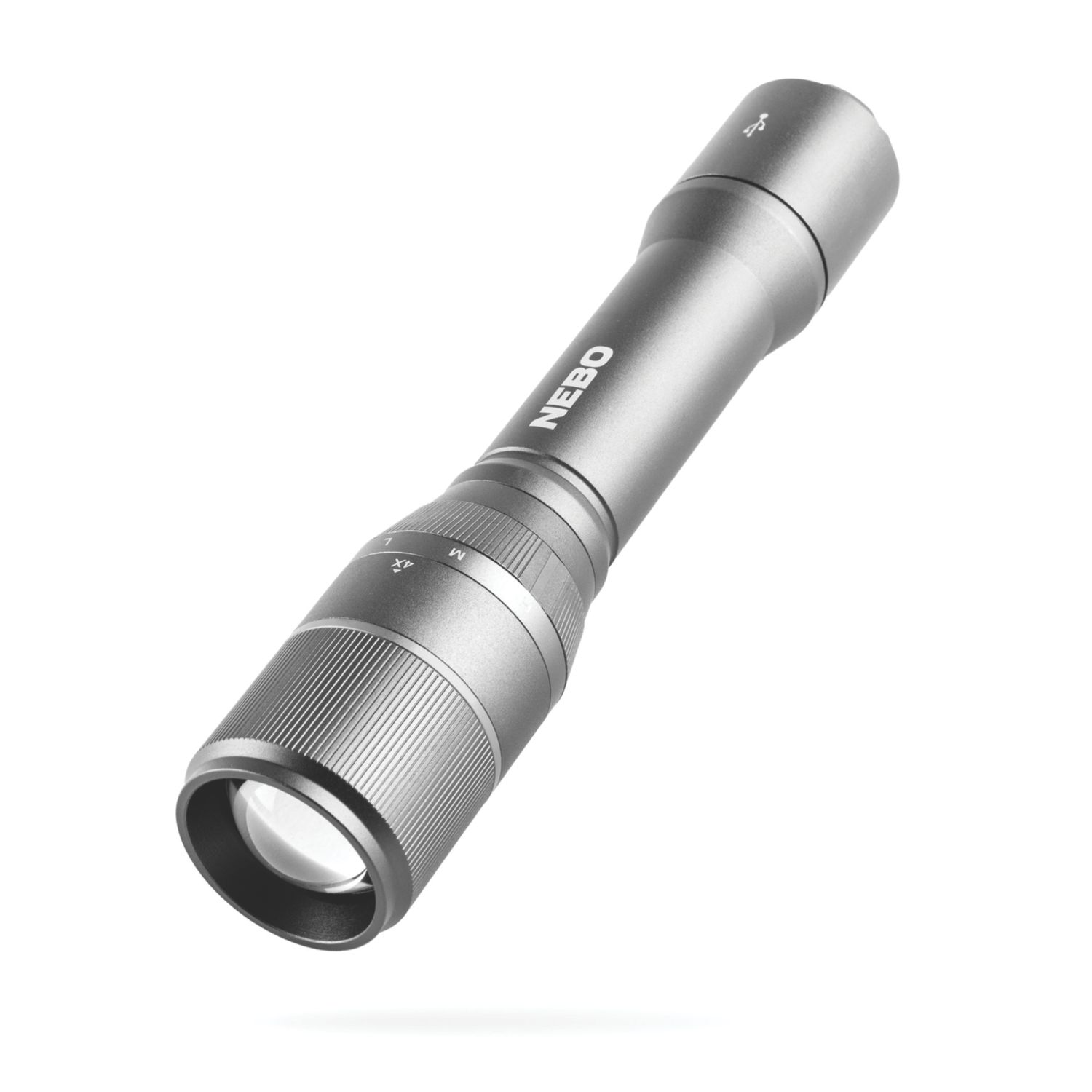 Nebo Davinci 2000 Rechargeable LED Flashlight with Power Bank Storm Grey 2000lm (290CY)