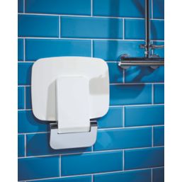 Highlife Bathrooms Wall-Mounted Shower Seat White