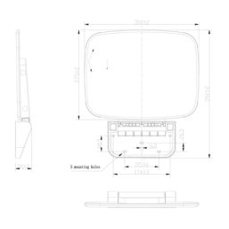 Highlife Bathrooms Wall Mounted Shower Seat White