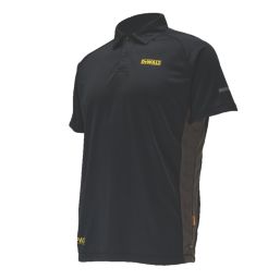 DeWalt Rutland Polo Shirt Black/Grey Large 42-44" Chest