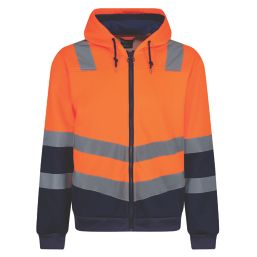 Regatta Pro Hi-Vis Hoodie Orange/Navy Medium 43" Chest