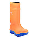 Dunlop Purofort Thermo+   Safety Wellies Orange Size 10