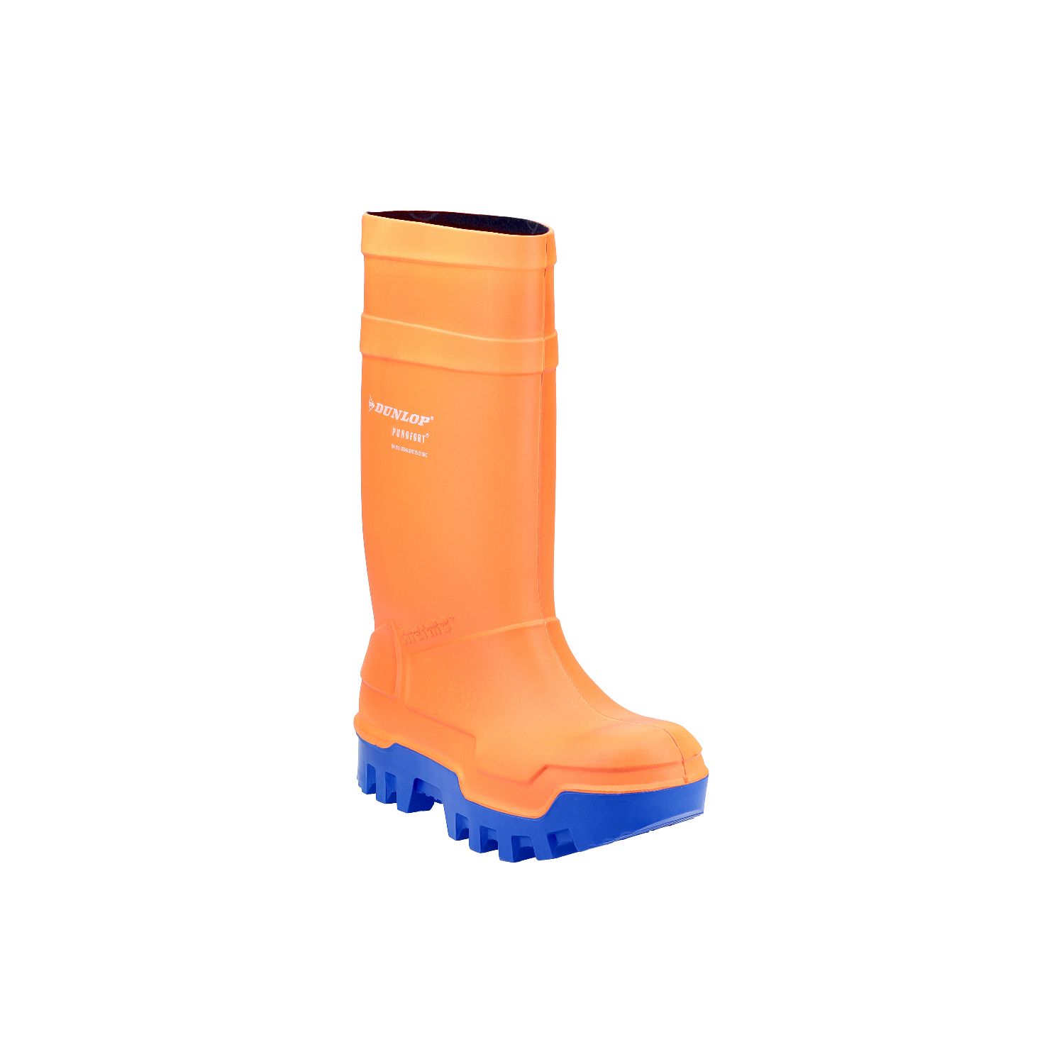 Dunlop Purofort Thermo+ Size 10 Orange Steel Toe Cap Safety Wellies (290JX)