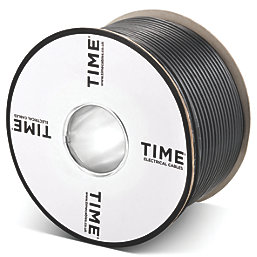 Time GT100 Black 1-Core Round Coaxial Cable 100m Drum
