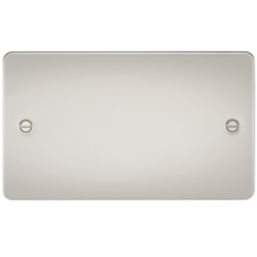 Knightsbridge  2-Gang Blanking Plate Pearl