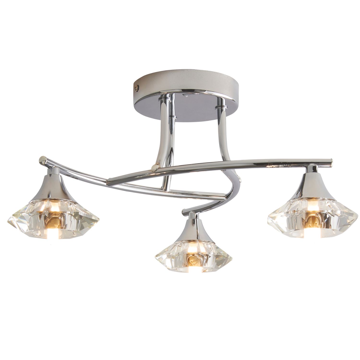 Spa Reena Ceiling Light Fitting Chrome (290VJ)