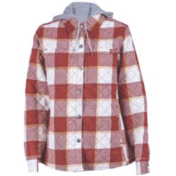 Dickies Flannel Shirt Womens Jacket Red Brick Small 36" Chest