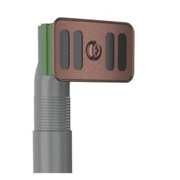 ETAL Sink Strainer Waste with Overflow & Cover Plate Copper 90mm