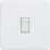 Knightsbridge Screwless 10AX 1-Gang 1-Way Light Switch  Matt White