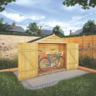 Mercia Value 6' 6" x 2' 6" (Nominal) Apex Timber Bike Store