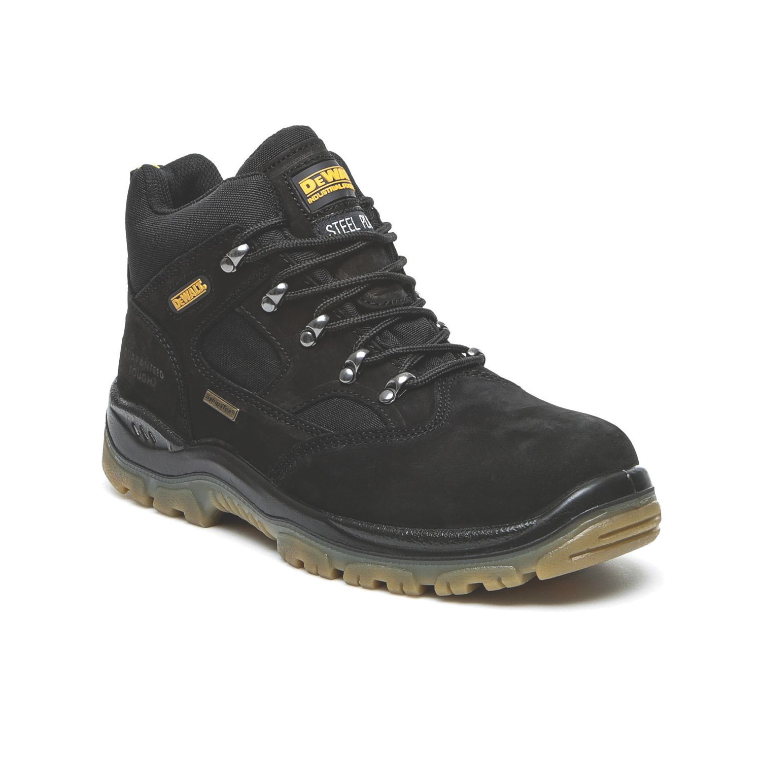 DEWALT Challenger Size 10 Black Waterproof Steel Toe Cap Safety Boots (2913G)