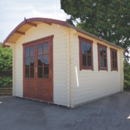 Shire Kilburn 10' x 14' (Nominal) Arched Timber Log Cabin