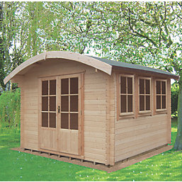 Shire Kilburn 10' x 14' (Nominal) Arched Timber Log Cabin