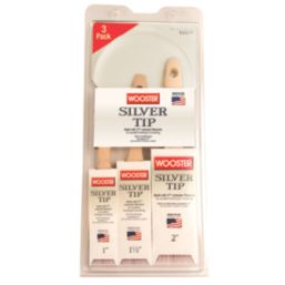 Wooster Silver Tip Paint Brushes 3 Piece Set